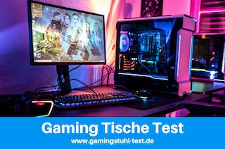 Gaming Tische Test weiß höhenverstellbar